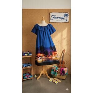 NWT Favant Hawaii Colorful MuMu Sz. 3X